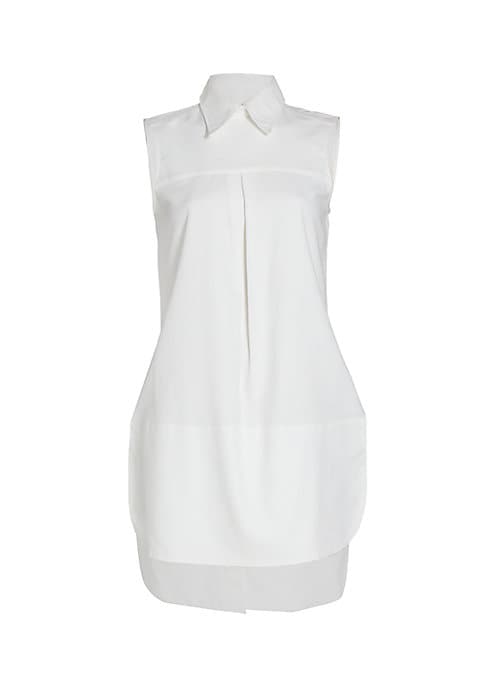 Chic High-Low Pique Dress