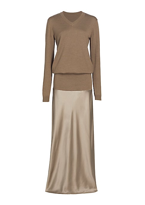 Silk & Knit Elegance Dress
