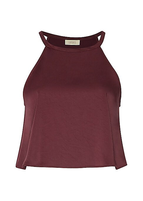 Chic Cropped Satin Top