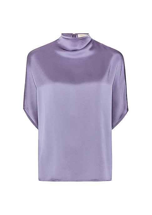 Satin High Neck Blouse