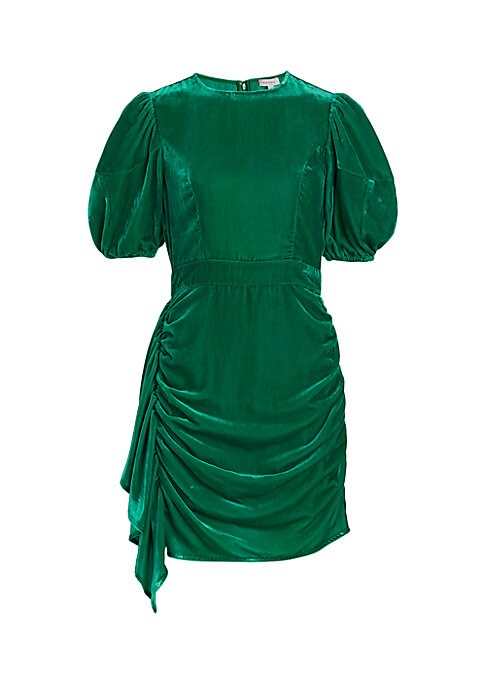 Velvet Ruffle Dress