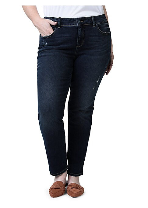 Distressed Slim Fit Jeans