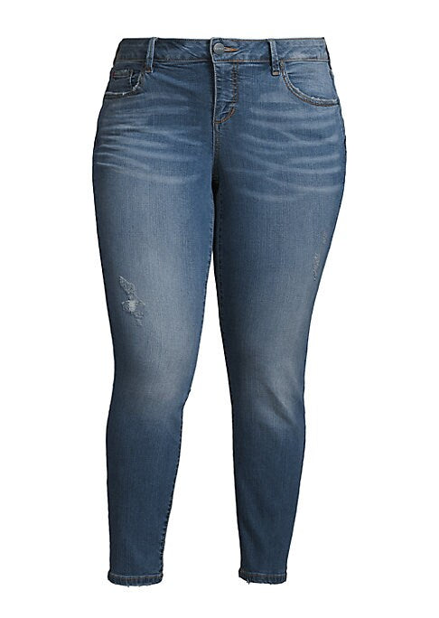 Chic Stretch Denim Trousers