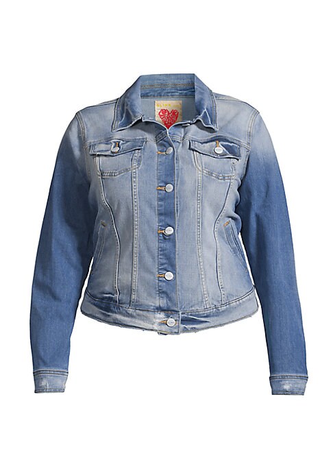 Ombre Stretch Denim Jacket