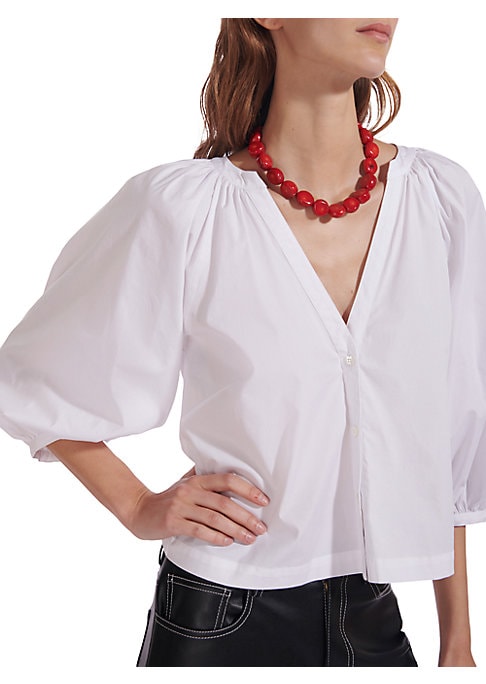 Chic Gathered Neck Top
