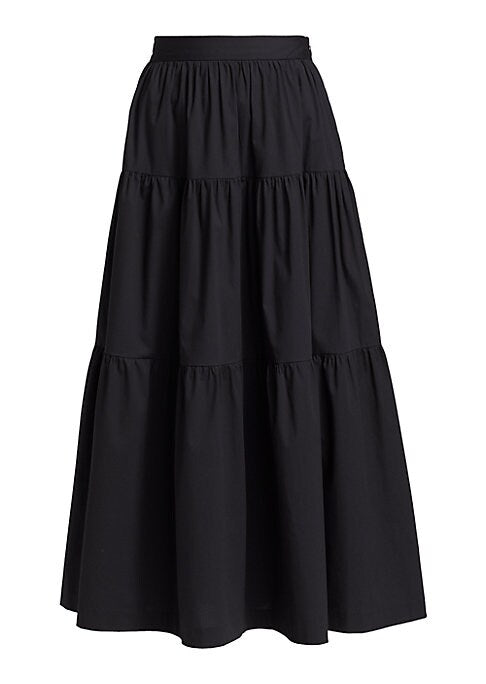 Tidal Twirl Midi Skirt