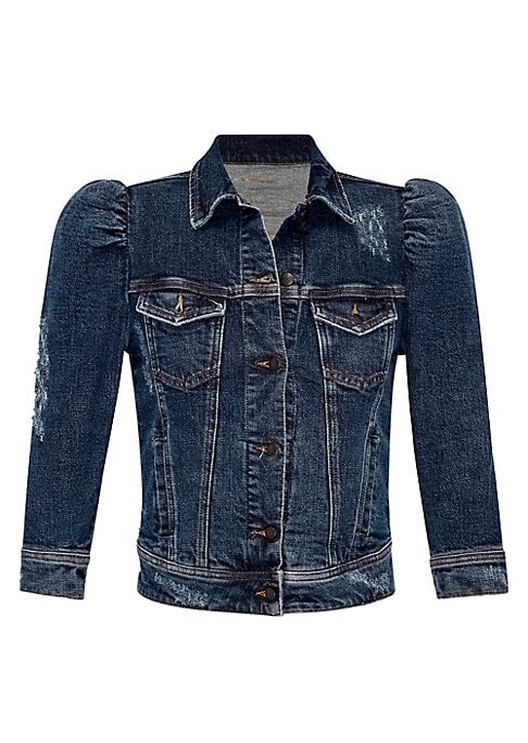 Chic Puff Denim Jacket
