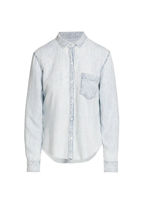 Casual Denim-Style Shirt