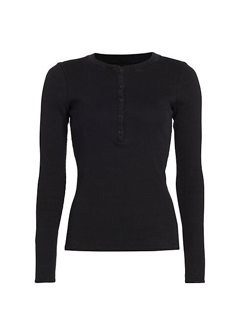 Essential Cotton Henley Tee