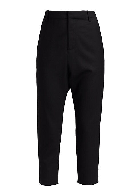 Chic Wool Crop Trousers