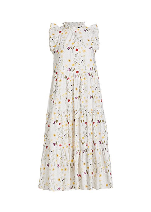 Floral Ruffle Midi Dress