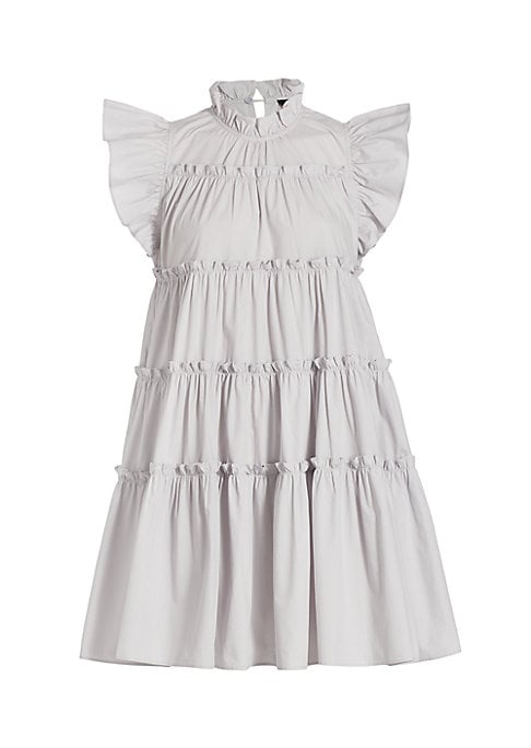 Fluttering Cotton Tent Dress