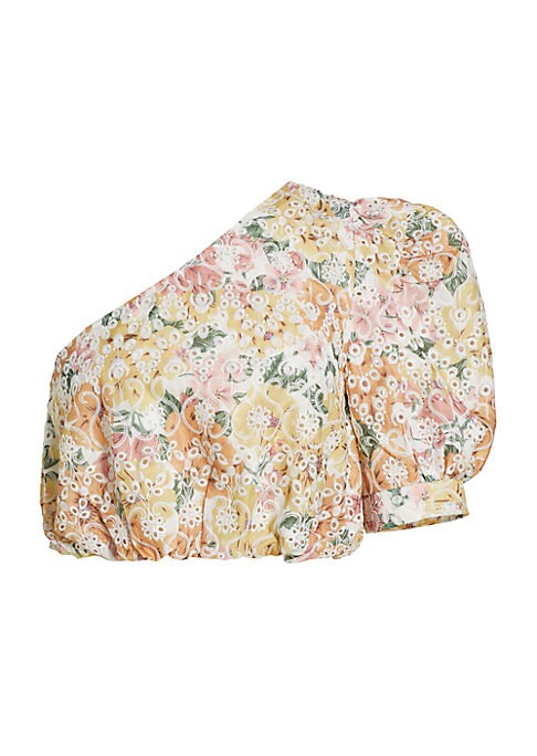 Floral Puff Crop Top
