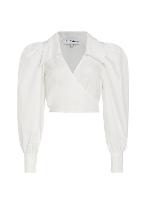 Crisp Wrap Blouse