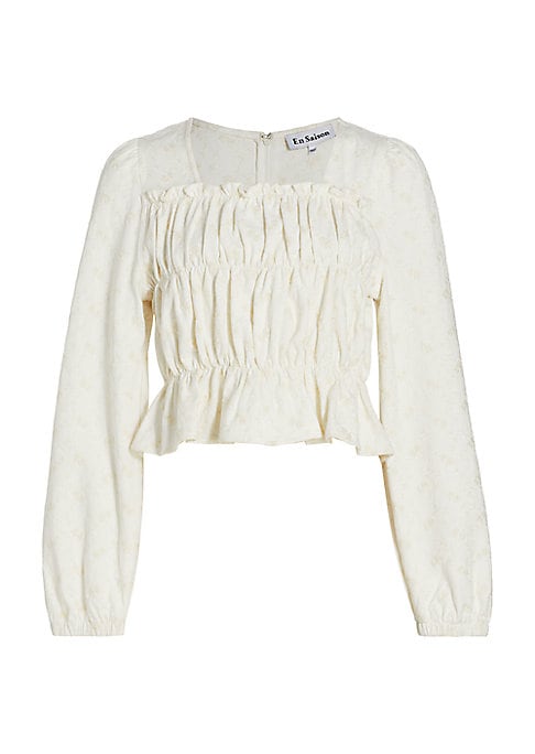 Floral Bishop Sleeve Top