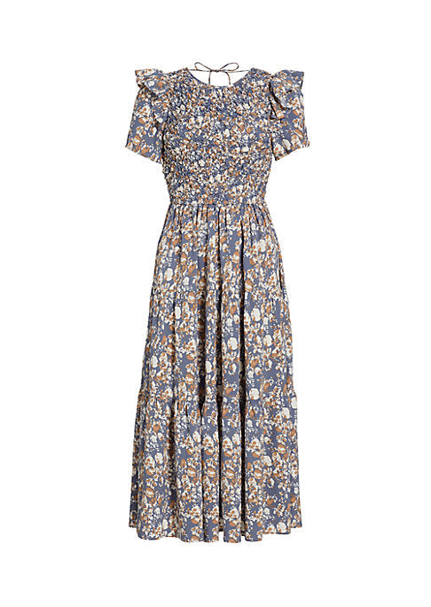 Ruffle Charm Midi Dress