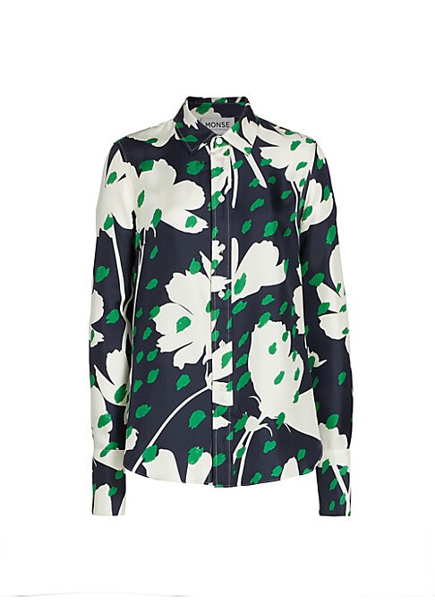 Floral Cowl-Back Top