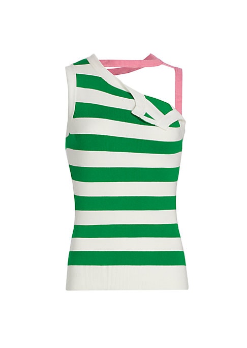Cut-Out Stripes Top