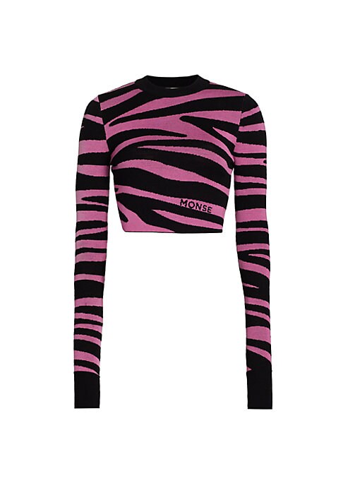 Vibrant Zebra Knit Top