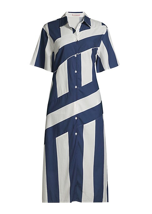 Striking Stripe Midi Dress