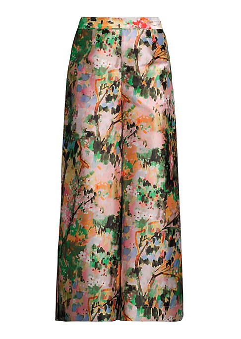 Artistic Silk Palazzo Pants