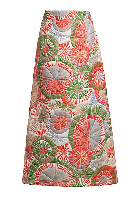 Sunburst A-Line Maxi Skirt