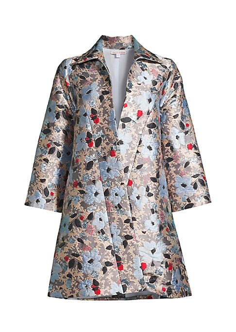 Metallic Poppy Swing Jacket
