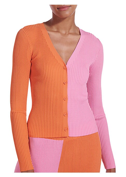 Vibrant Ribbed Button Cardigan