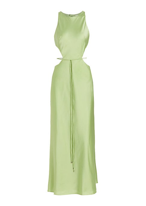 Chic Satin Side Cut Dress
