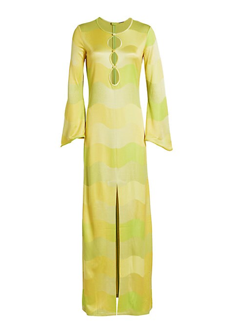 Gradient Cut-Out Maxi Dress
