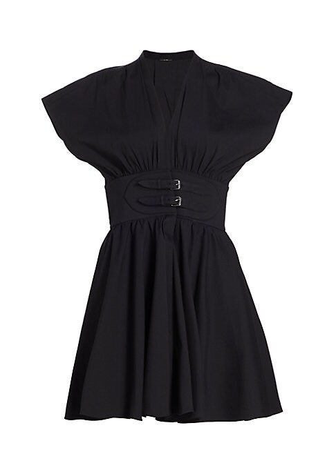 Belted V-Neck Minidress
