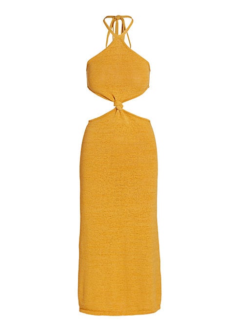 Twisted Elegance Midi Dress