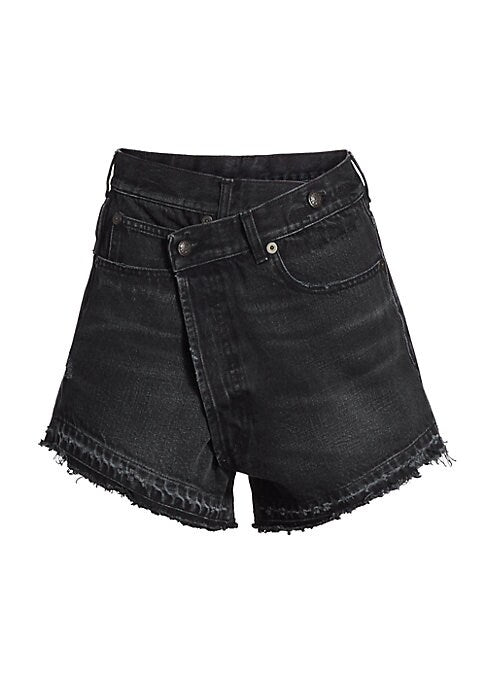 Asymmetric Denim Cutoffs