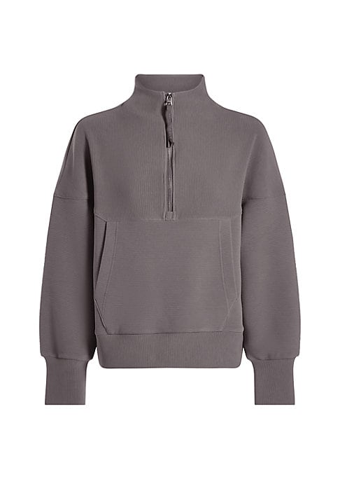 Sporty Knit Zip Sweater