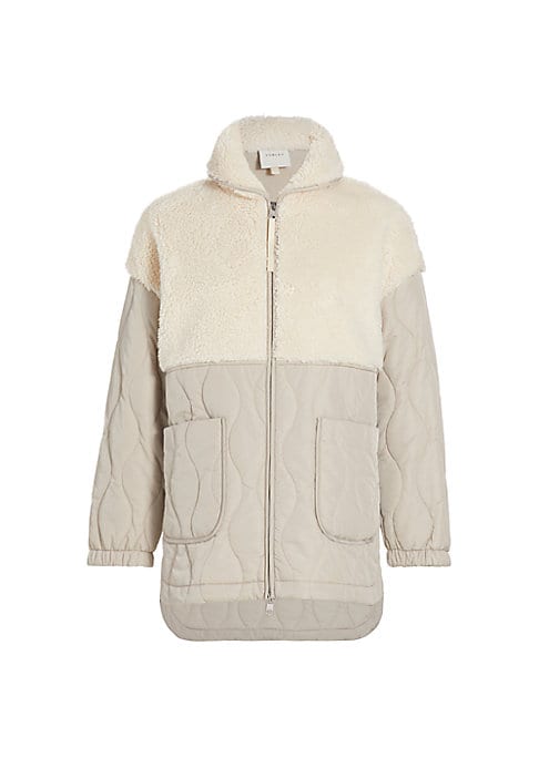 Cozy Colorblocked Sherpa Jacket