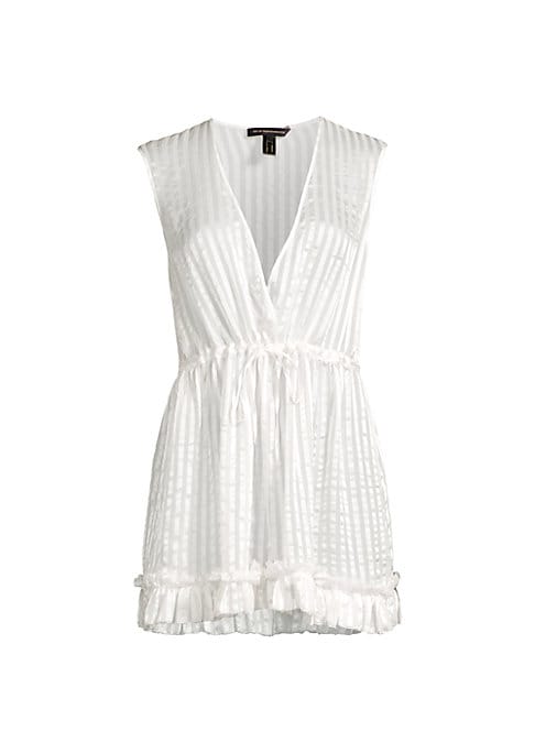 Silk Stripes Minidress