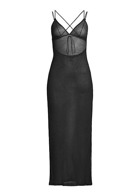 Silk Strappy Lounge Dress