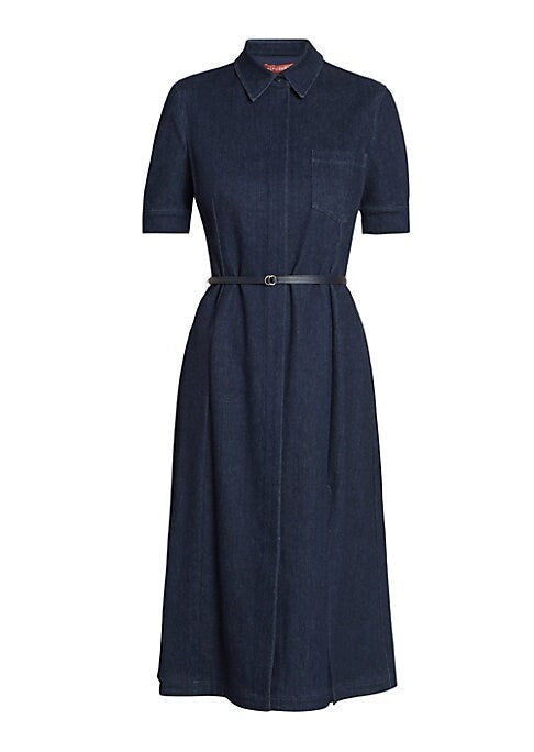 Denim Chic Midi Dress