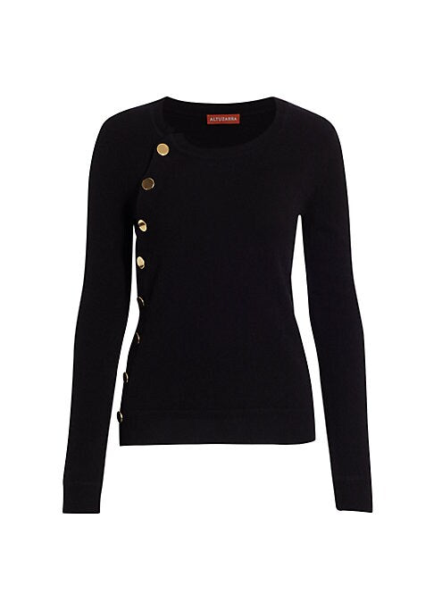 Cozy Side Button Sweater