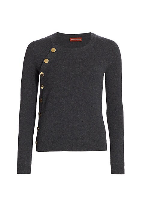 Side Button Chic Sweater
