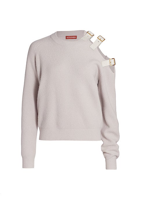 Buckle Cutout Pullover