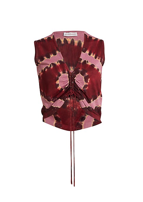 Vibrant Ruching Crop Top