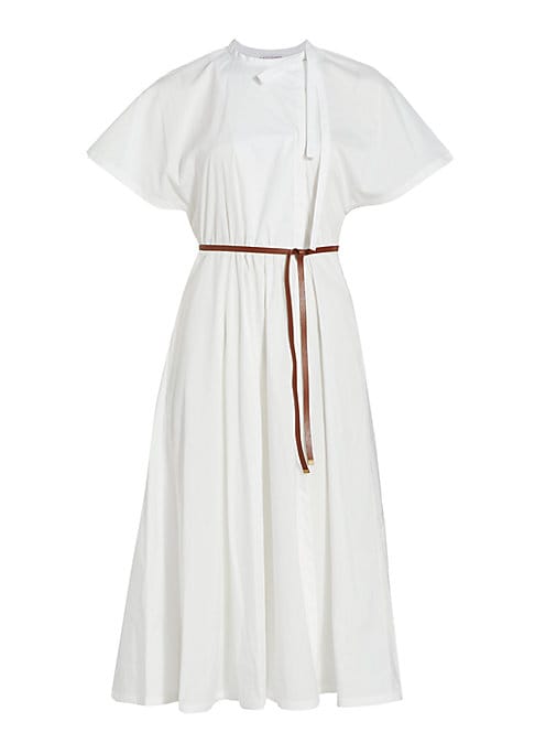 Chic Midi Poplin Dress