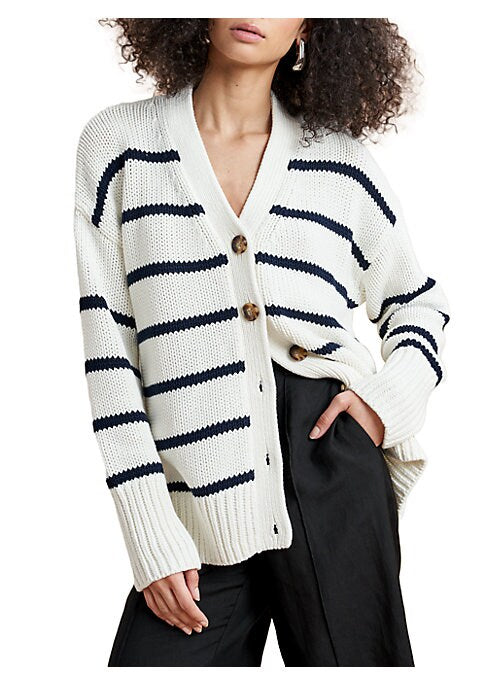 Cozy Striped Knit Cardi