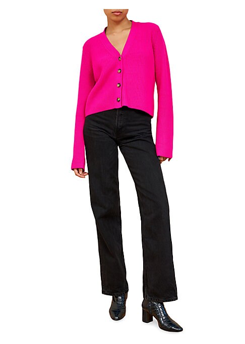 Chic Fuchsia Cashmere Cardi