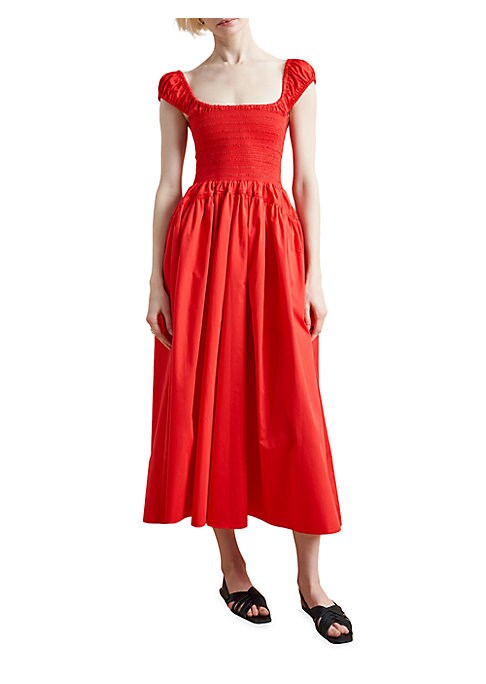 Chic Smocked Midi Dress