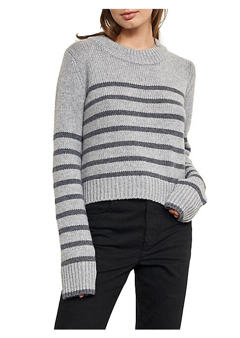 Cozy Stripe Knit Sweater