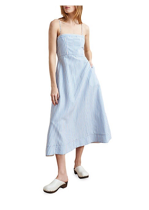 Chic Striped Midi Dress