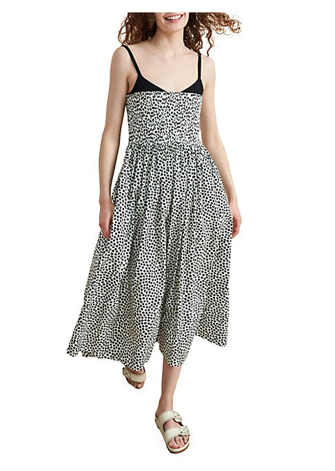 Chic Dot Pleat Dress