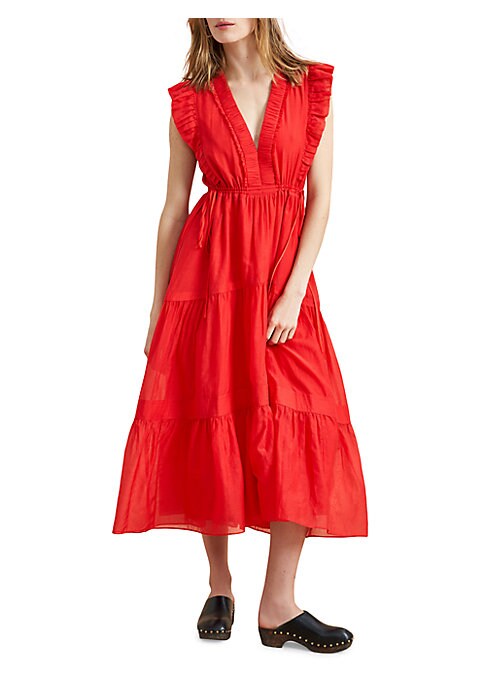 Ruffled V-Neck Dream Dress